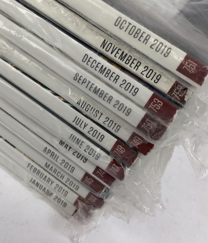 Porsche Club of America Panorama Magazine 2019 Complete Set 12 Issues SEALED