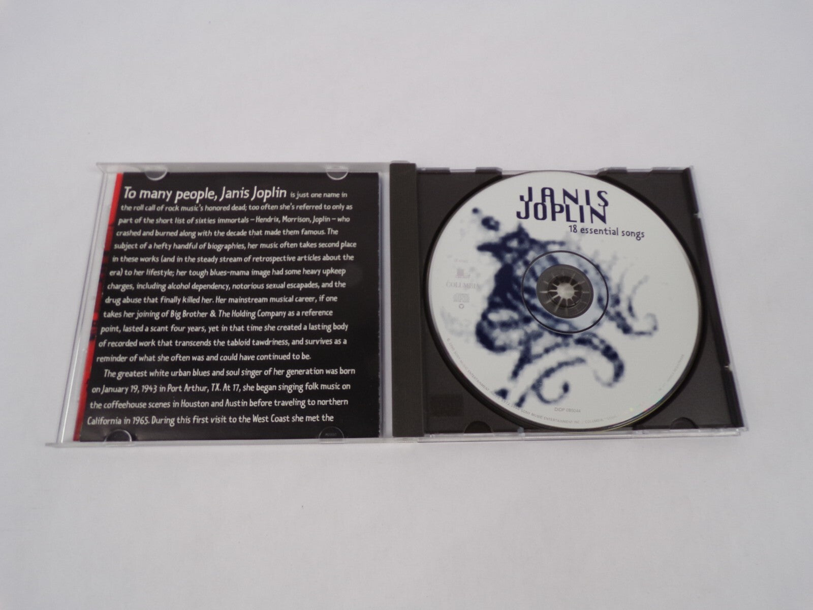 Janis Joplin 18 Essential Songs Trouble In Mind Down On Me Ball and Chain CD#63