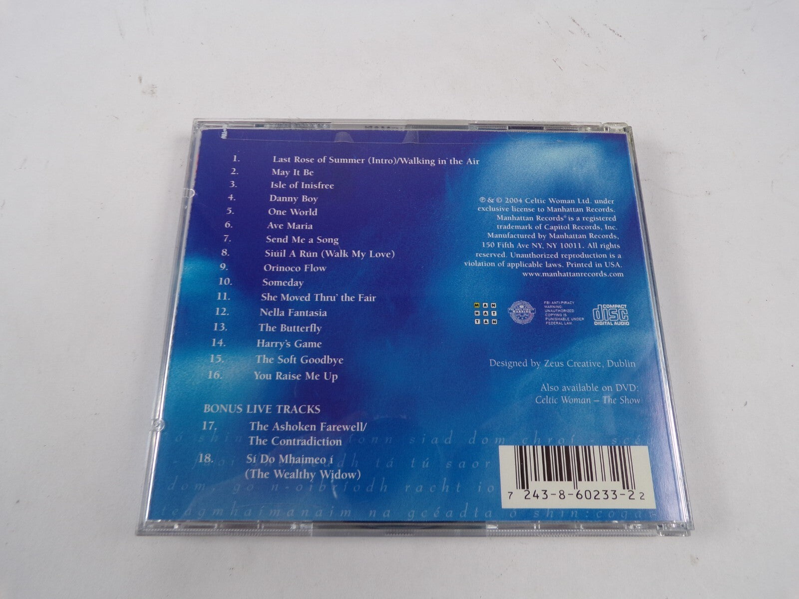 Celtic Woman Last Rose Of Summer May It Be Isle Of Inisfree The Butterfly CD#39
