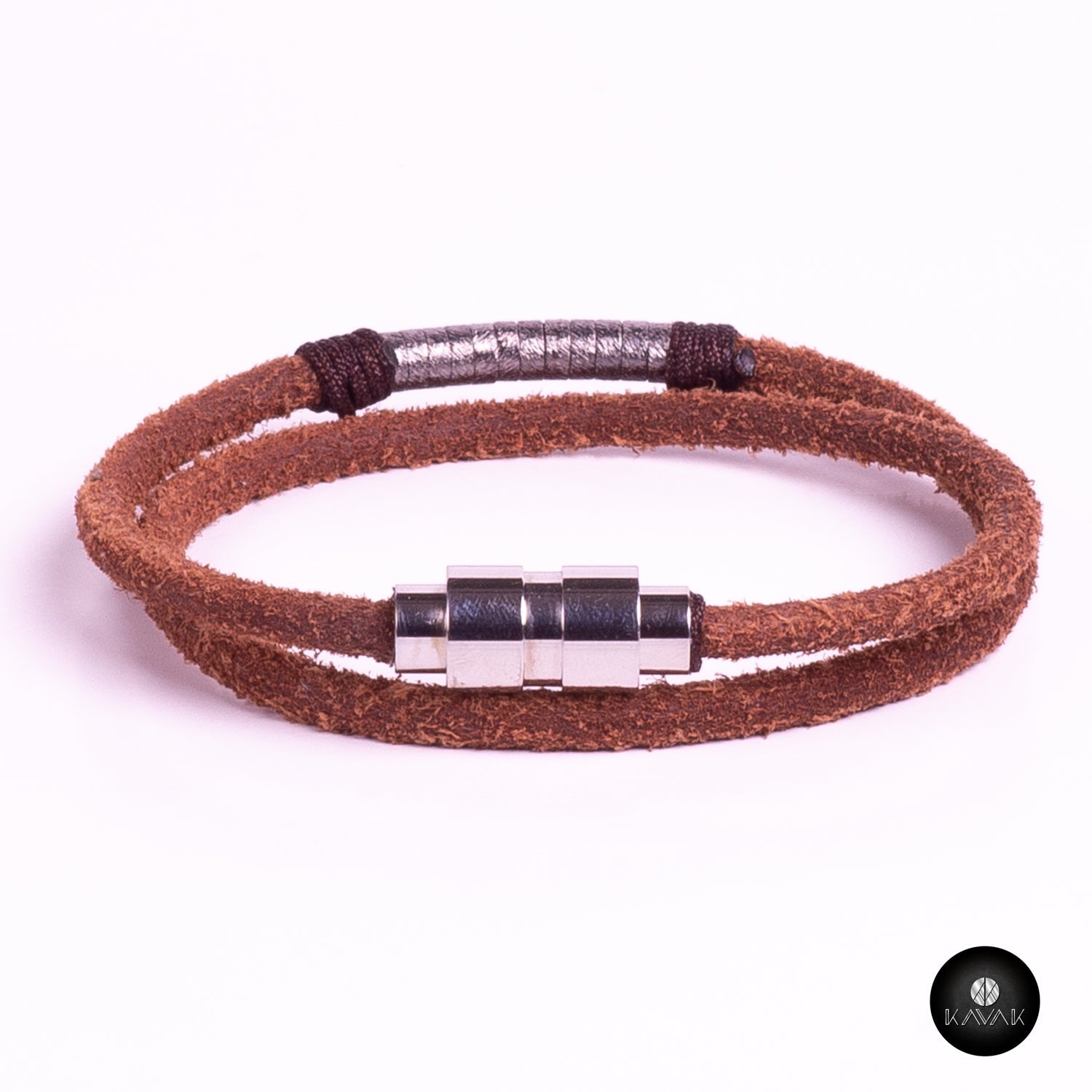 Kavak - Handmade Earthy Leather Adjustable Women's Bracelet