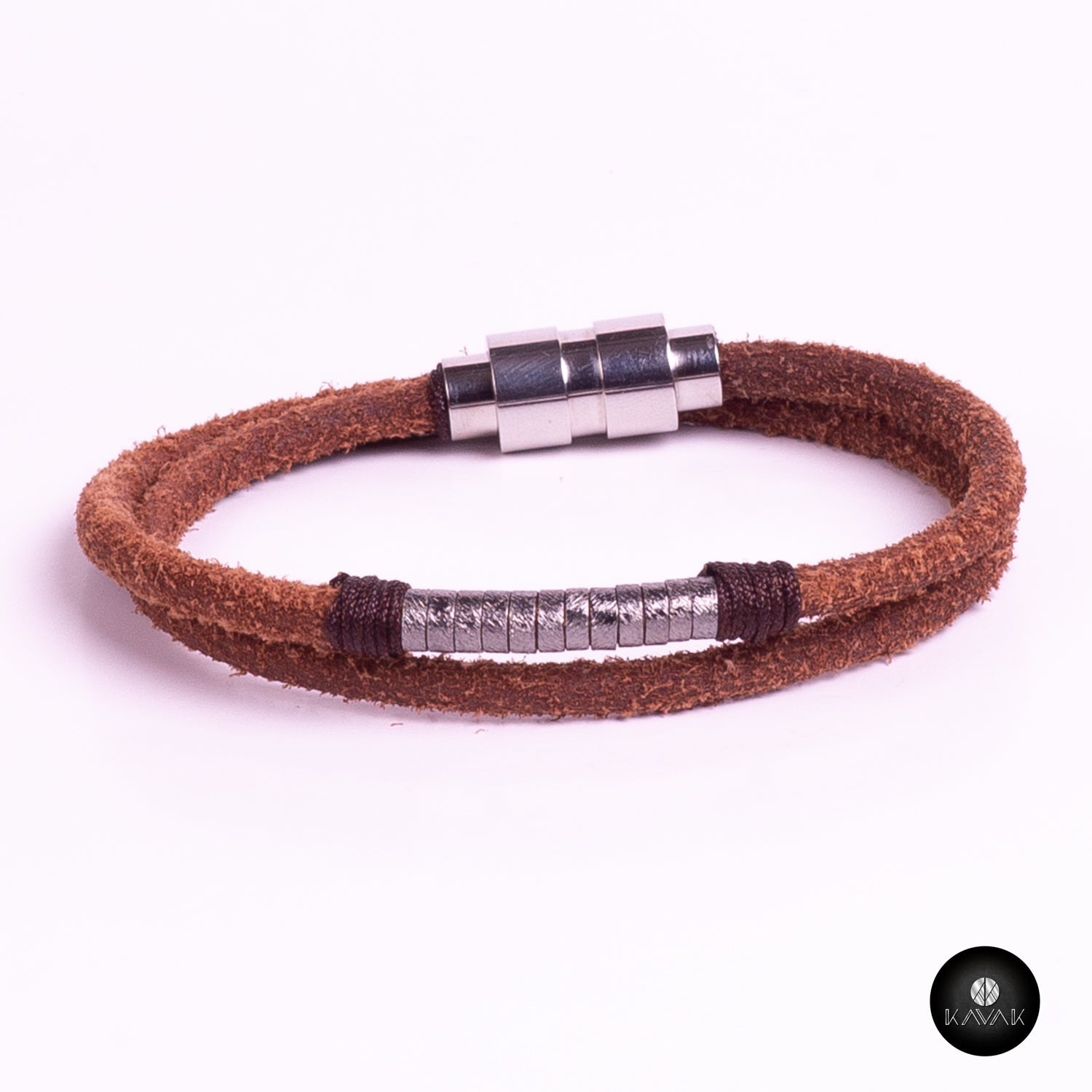 Kavak - Handmade Earthy Leather Adjustable Women's Bracelet
