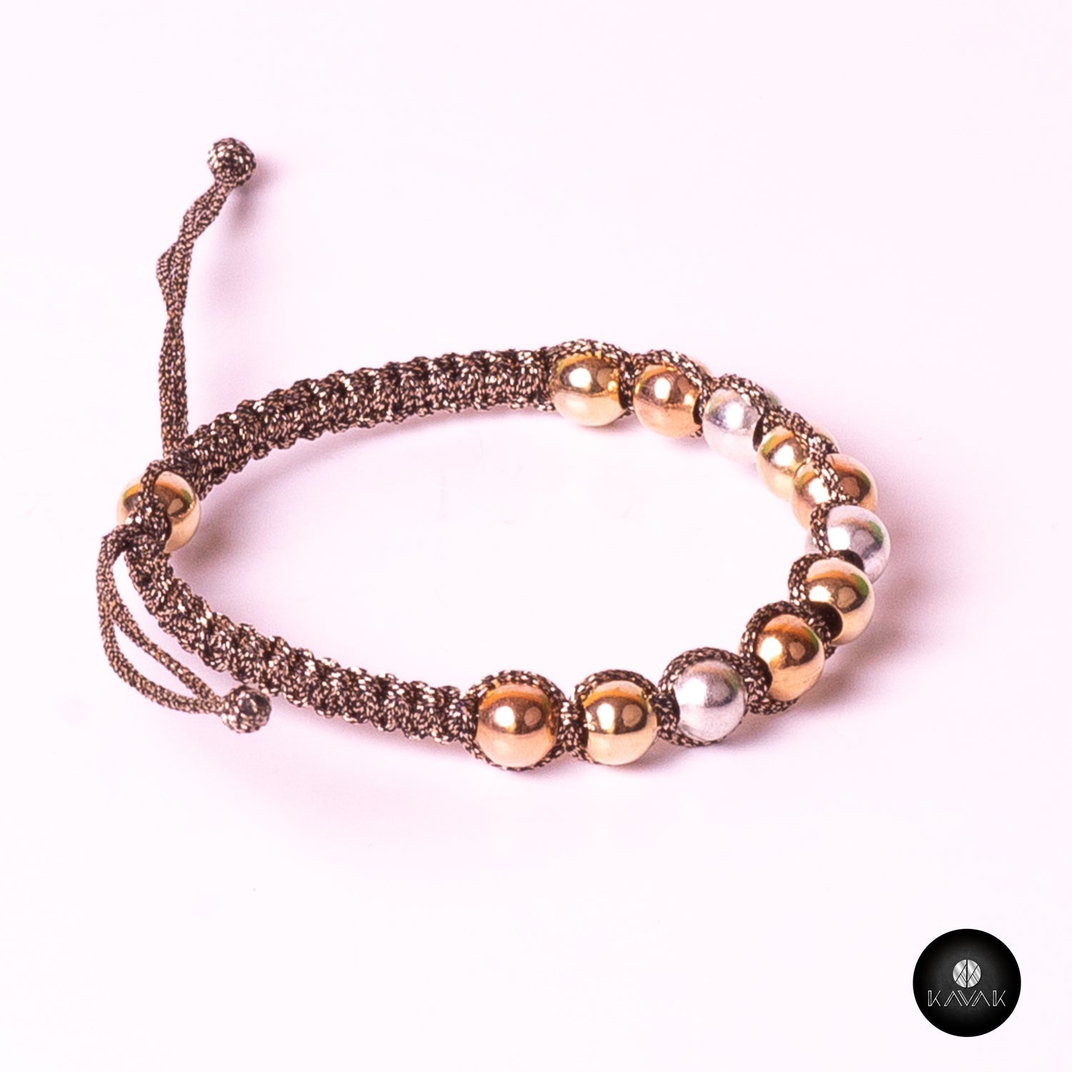 Kavak handmade Caribbean shiny beads adjustable women's bracelet