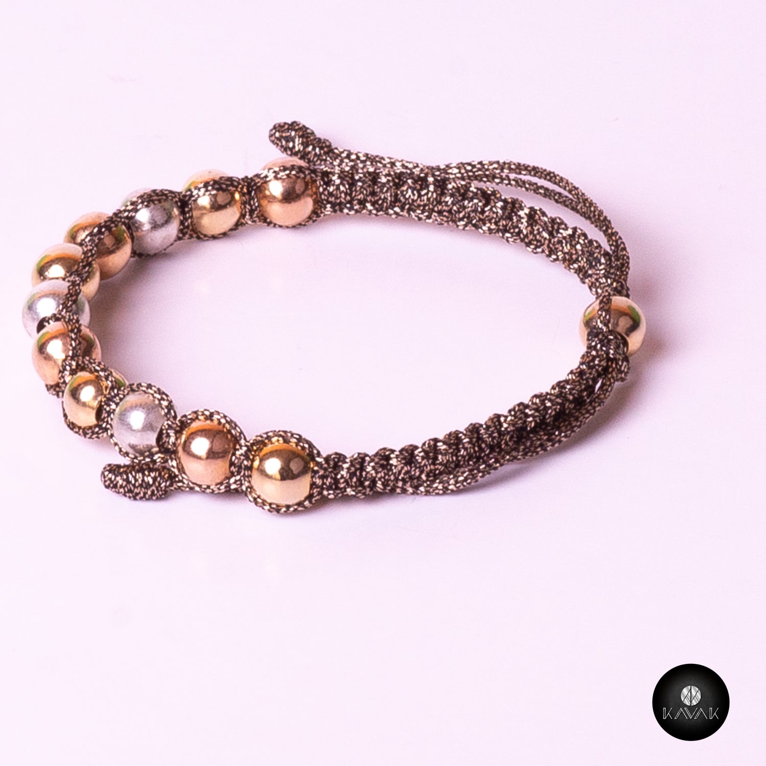 Kavak handmade Caribbean shiny beads adjustable women's bracelet