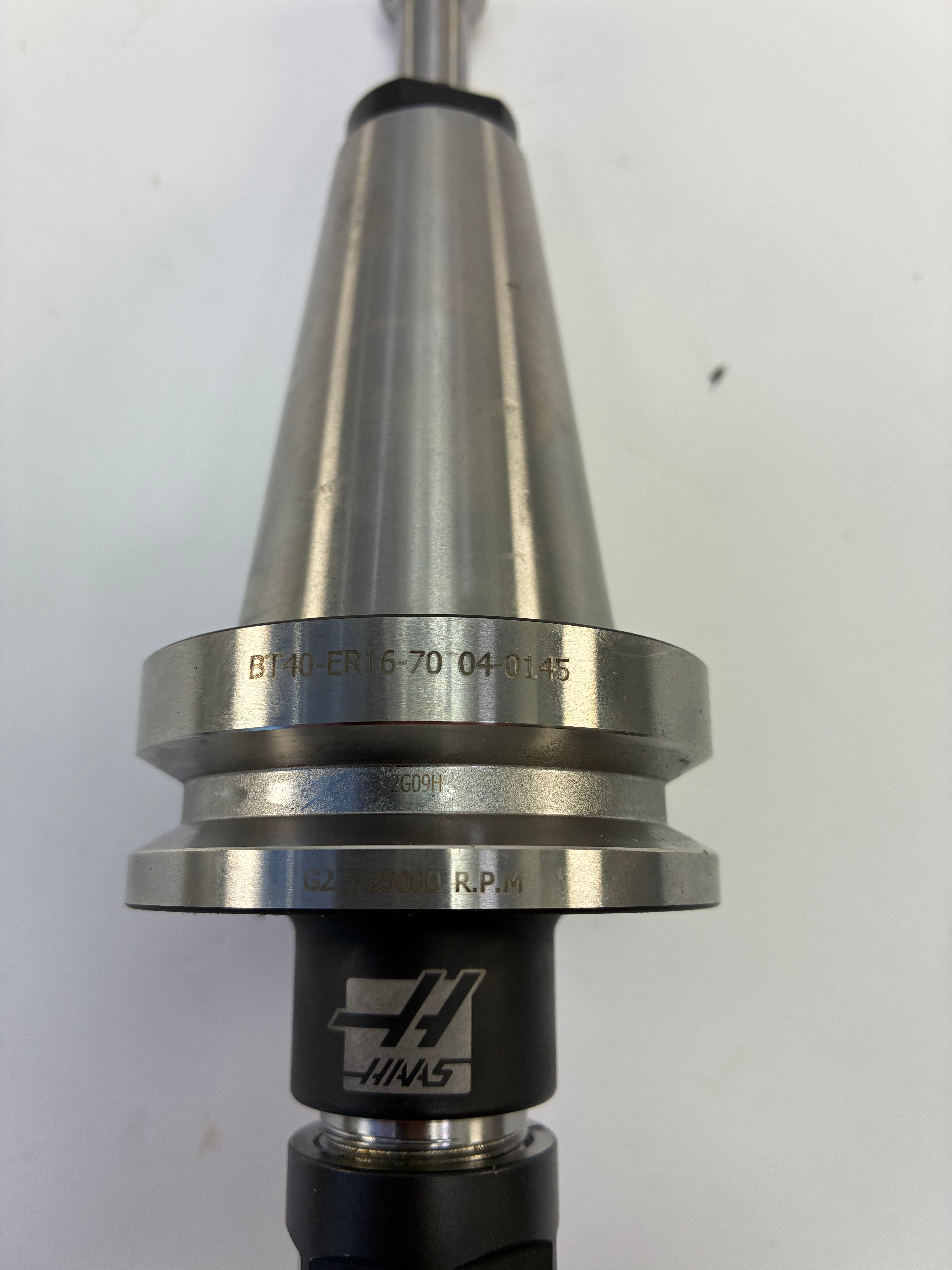 HAAS BT40 ER16-70 CNC Collet Chuck Tool Holder G2.5 25,000 RPM with Pull Stud