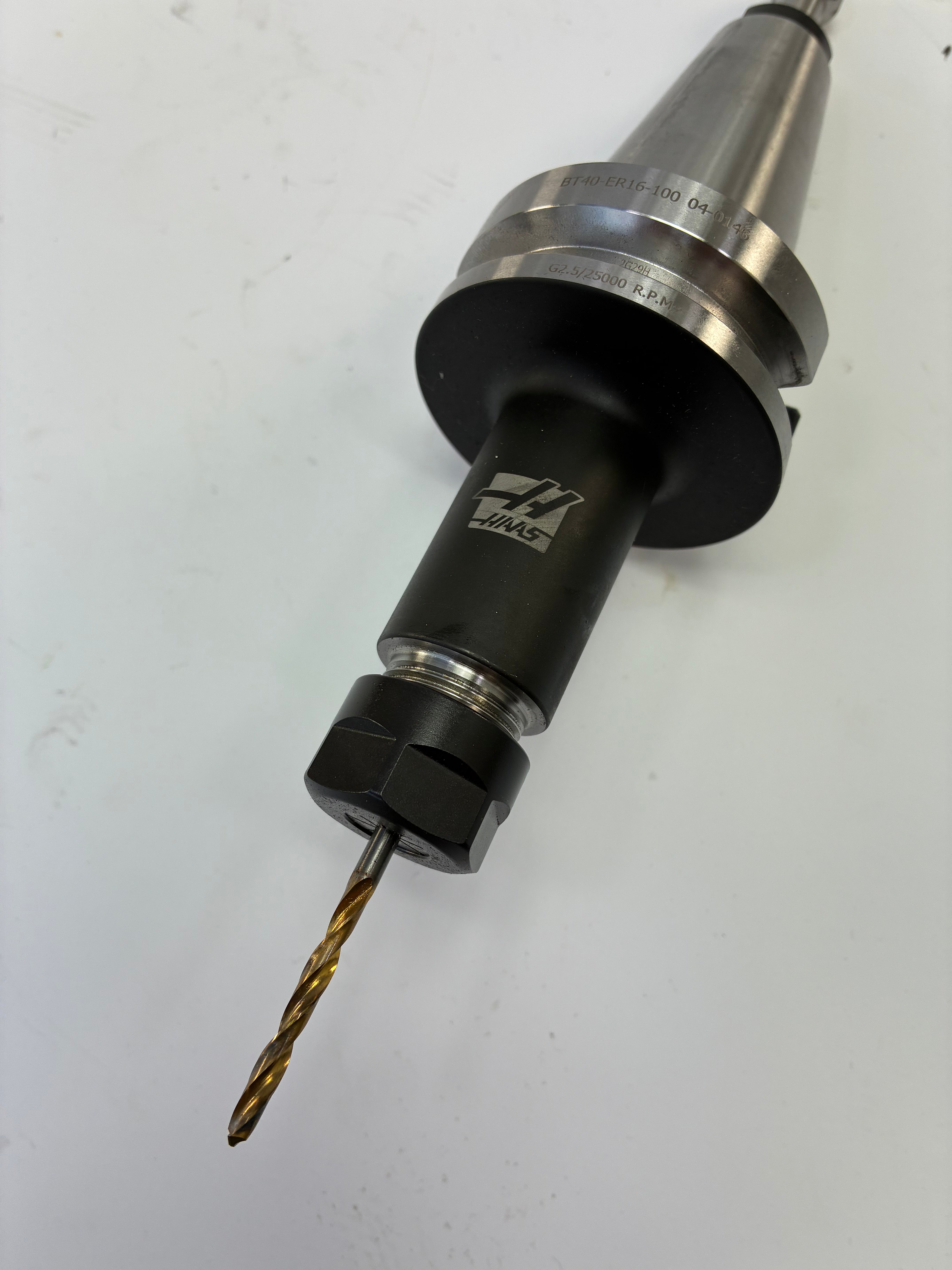 Haas 04-0146 BT40 ER16-100 Collet Chuck 100mm TSC G2.5 25,000 RPM