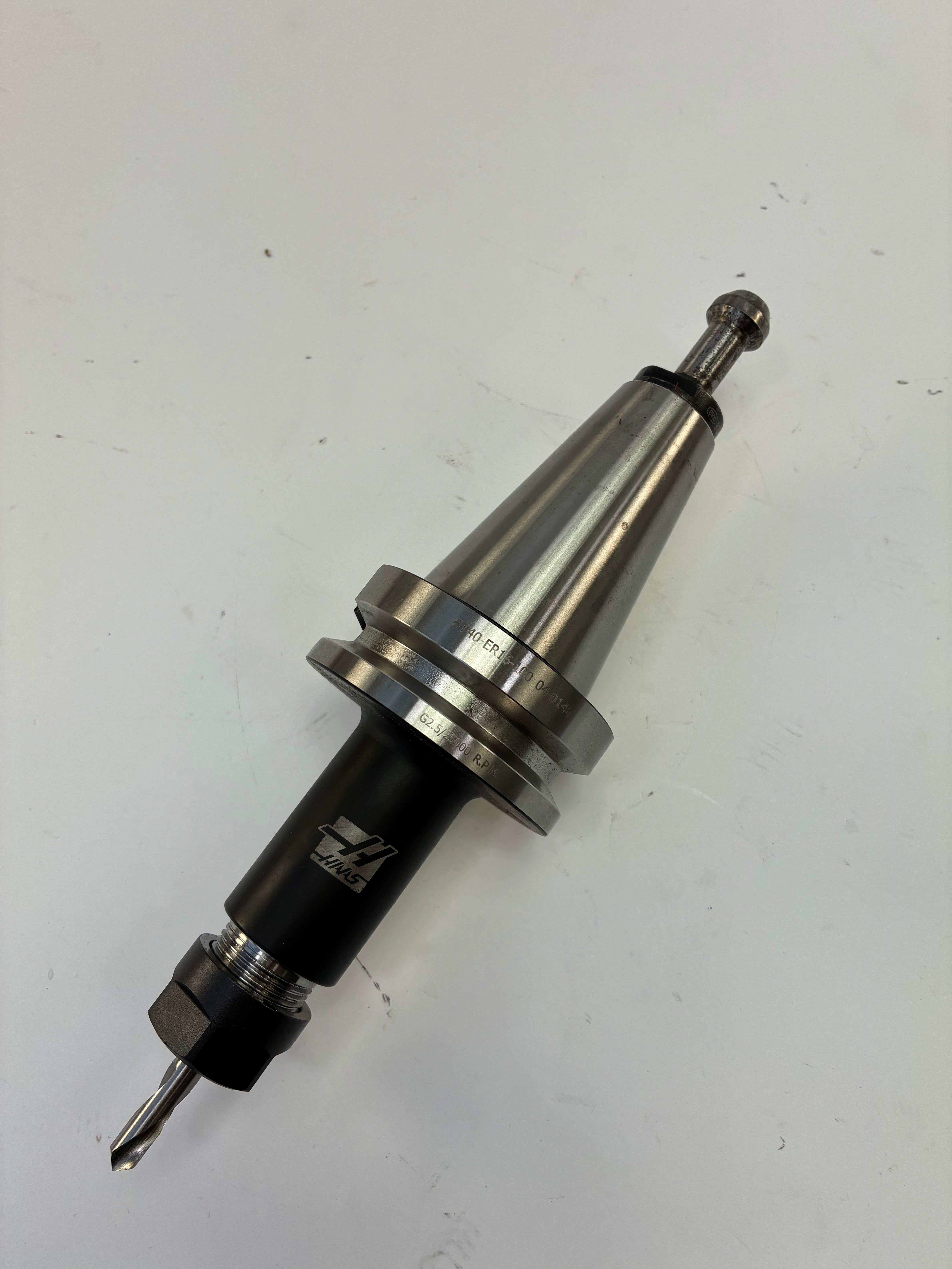 Haas 04-0146 BT40 ER16-100 Collet Chuck 100mm TSC G2.5 25,000 RPM