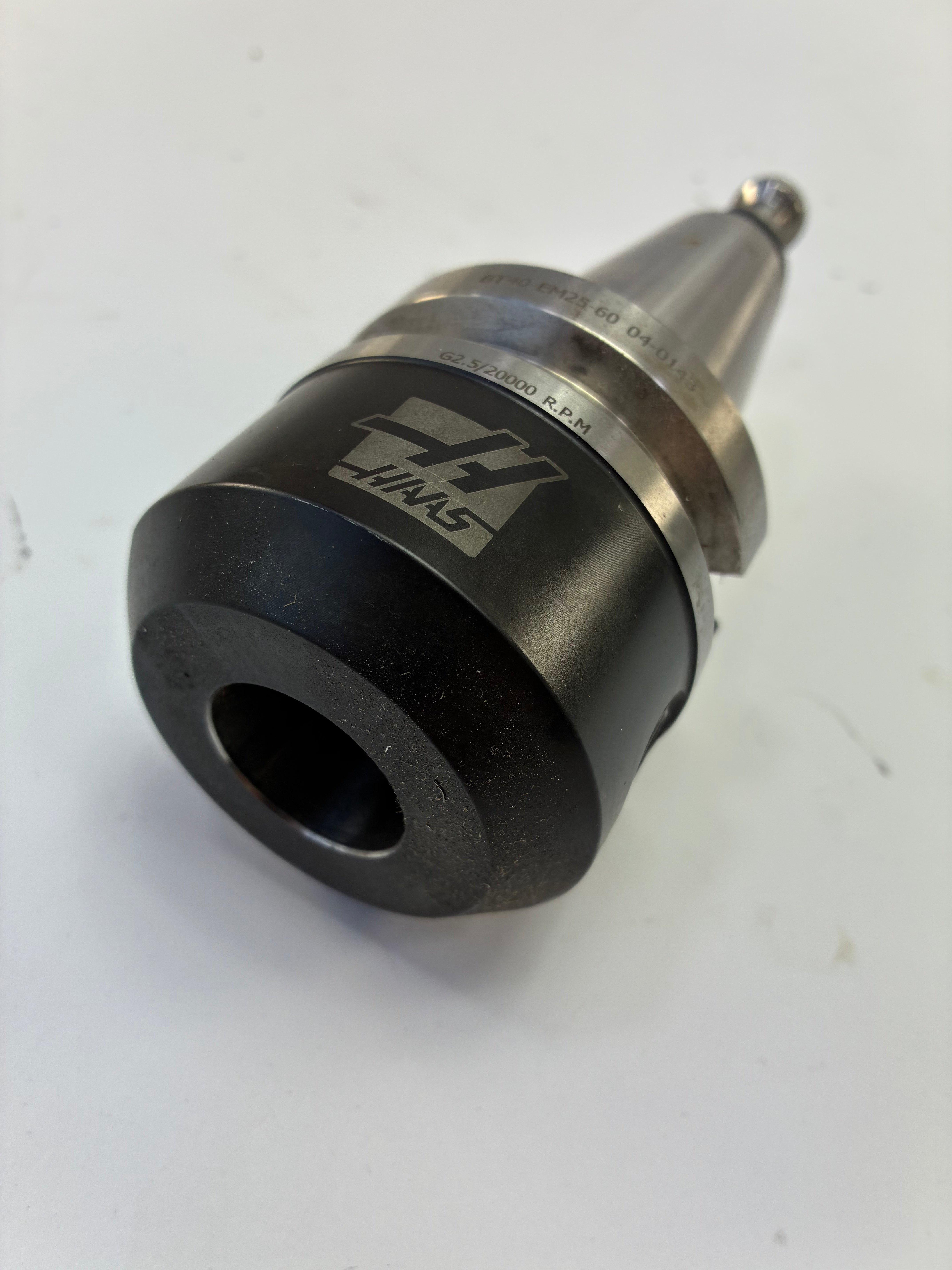 Haas 04-0143 BT40 25mm End Mill Holder 60mm TSC G2.5 20,000 RPM