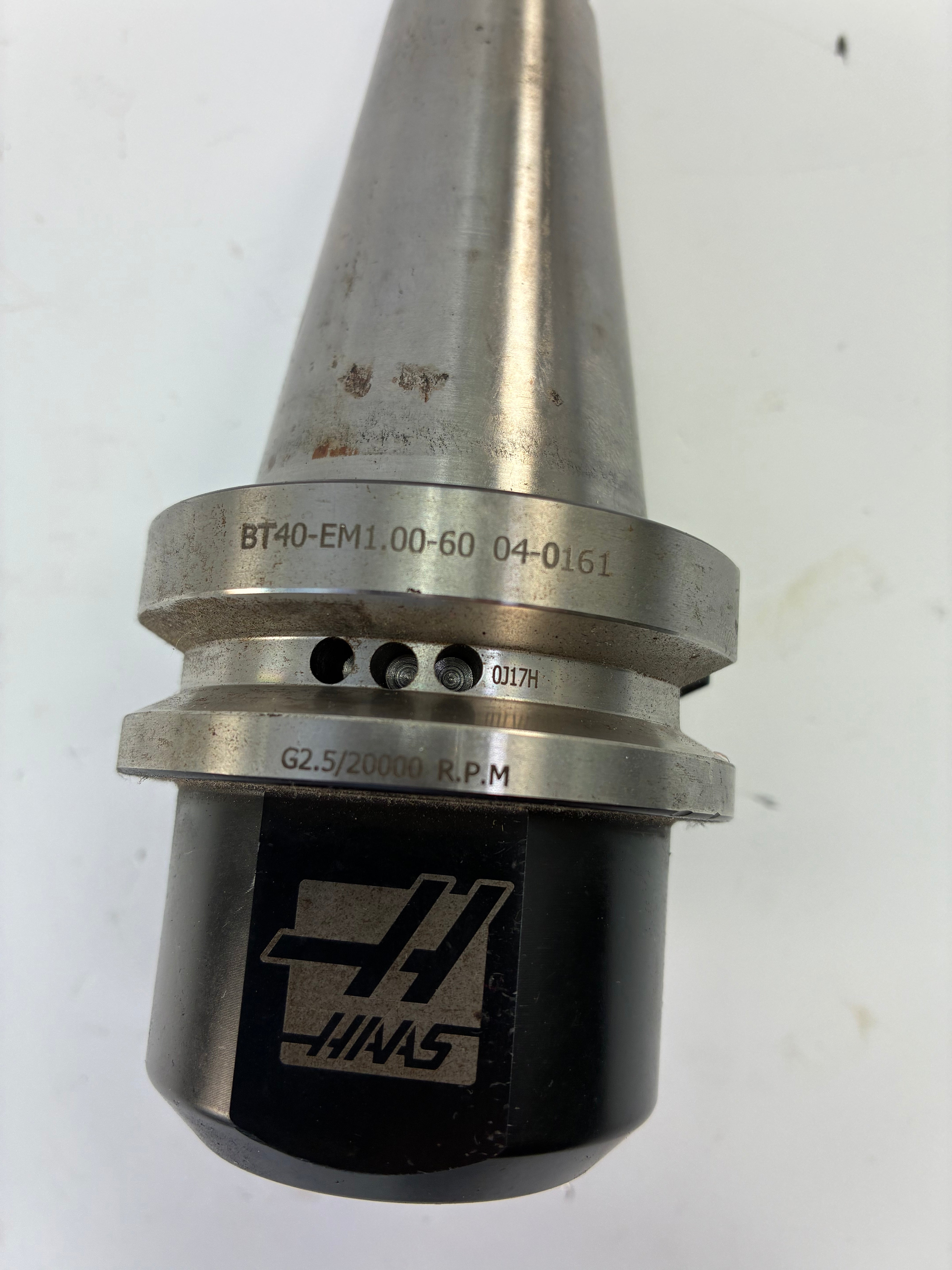 Haas BT40 1” End Mill Holder – 60mm Gauge Length – 20,000 RPM – 04-0161