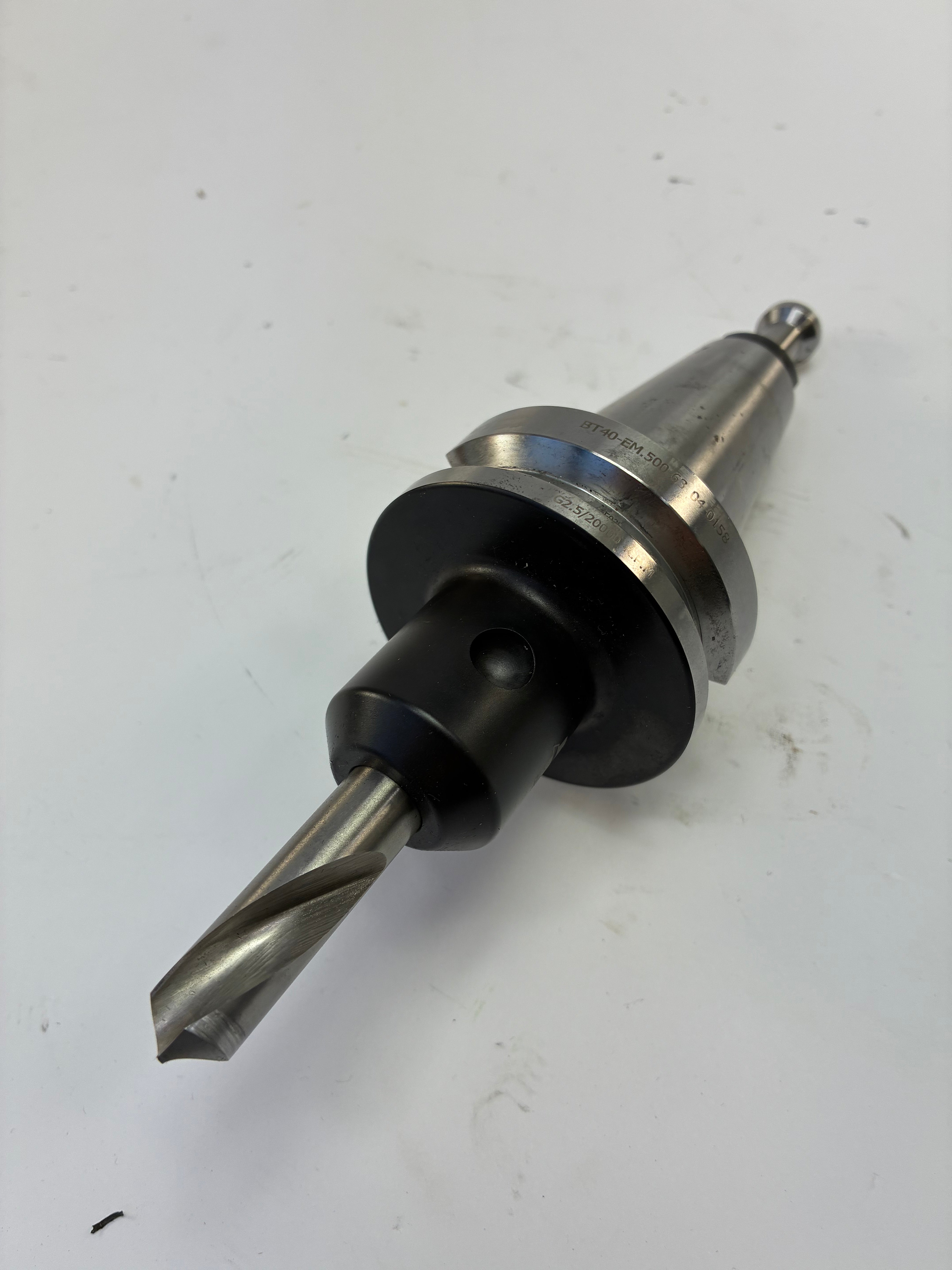 Haas BT40 1/2” End Mill Holder 63mm – 04-0158 – Cutter & Pull Stud Included