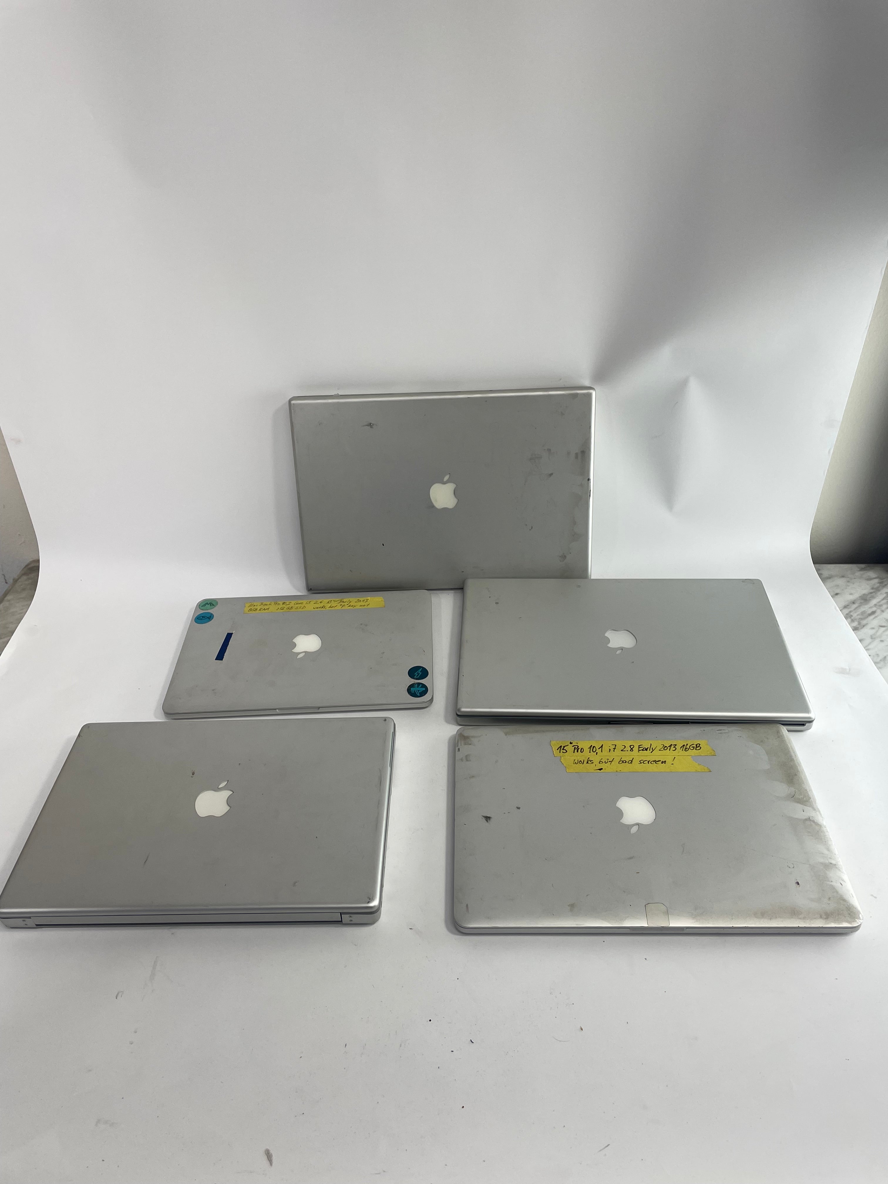Apple MacBook Pro Lot of 6 For Parts/Repair A1398 A1425 A1212 A1085