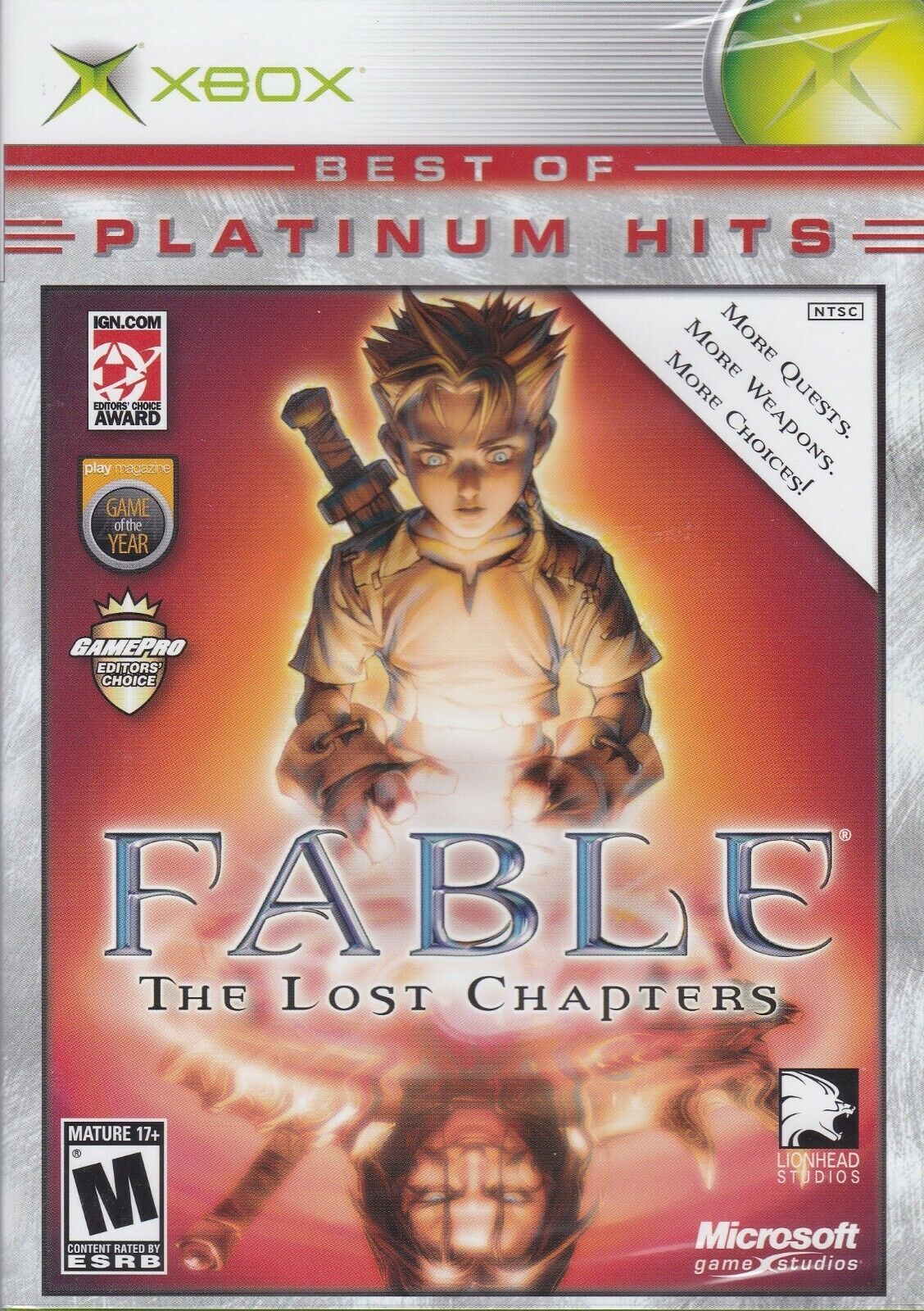 Fable: The Lost Chapters (Microsoft Xbox, 2004) Complete - Platinum Hits, Tested