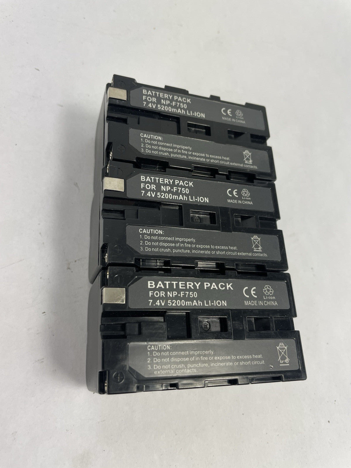 Lot of 3: Lithium Battery Pack 7.2 V 5200mAh/Li-ion FOR SON.NP-F750 / NP-F770