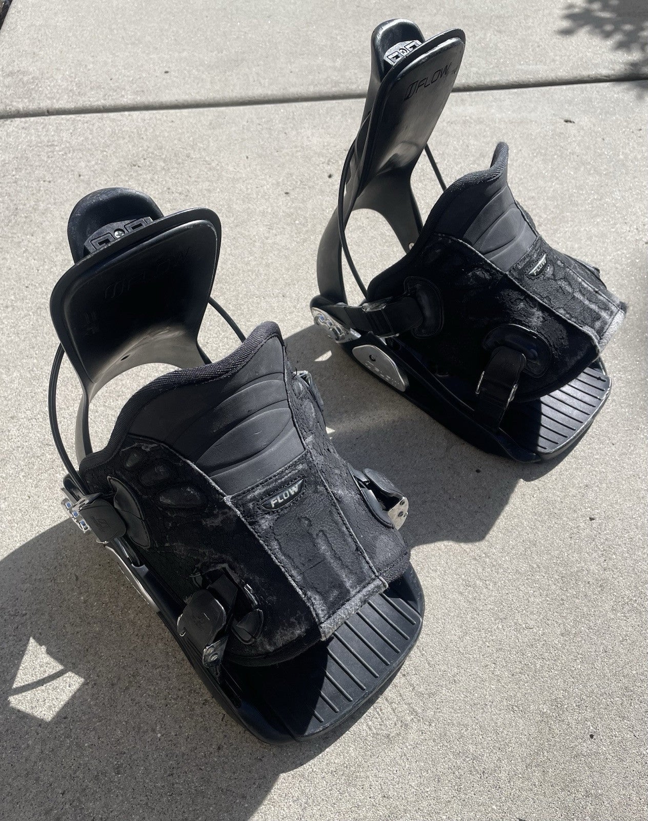 FLOW AMP 9 SLIDE IN SNOWBOARD BINDINGS US SIZE LARGE
