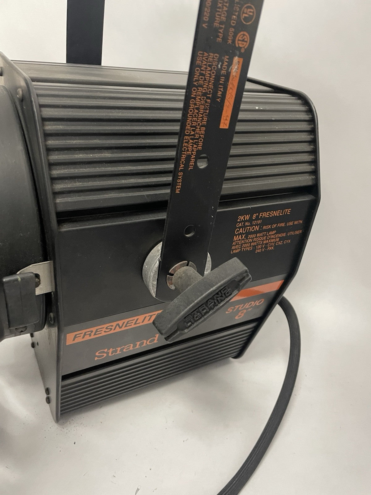 Fresnel Strand Fresnelite 8" 2kw SpotLight w Barndoors