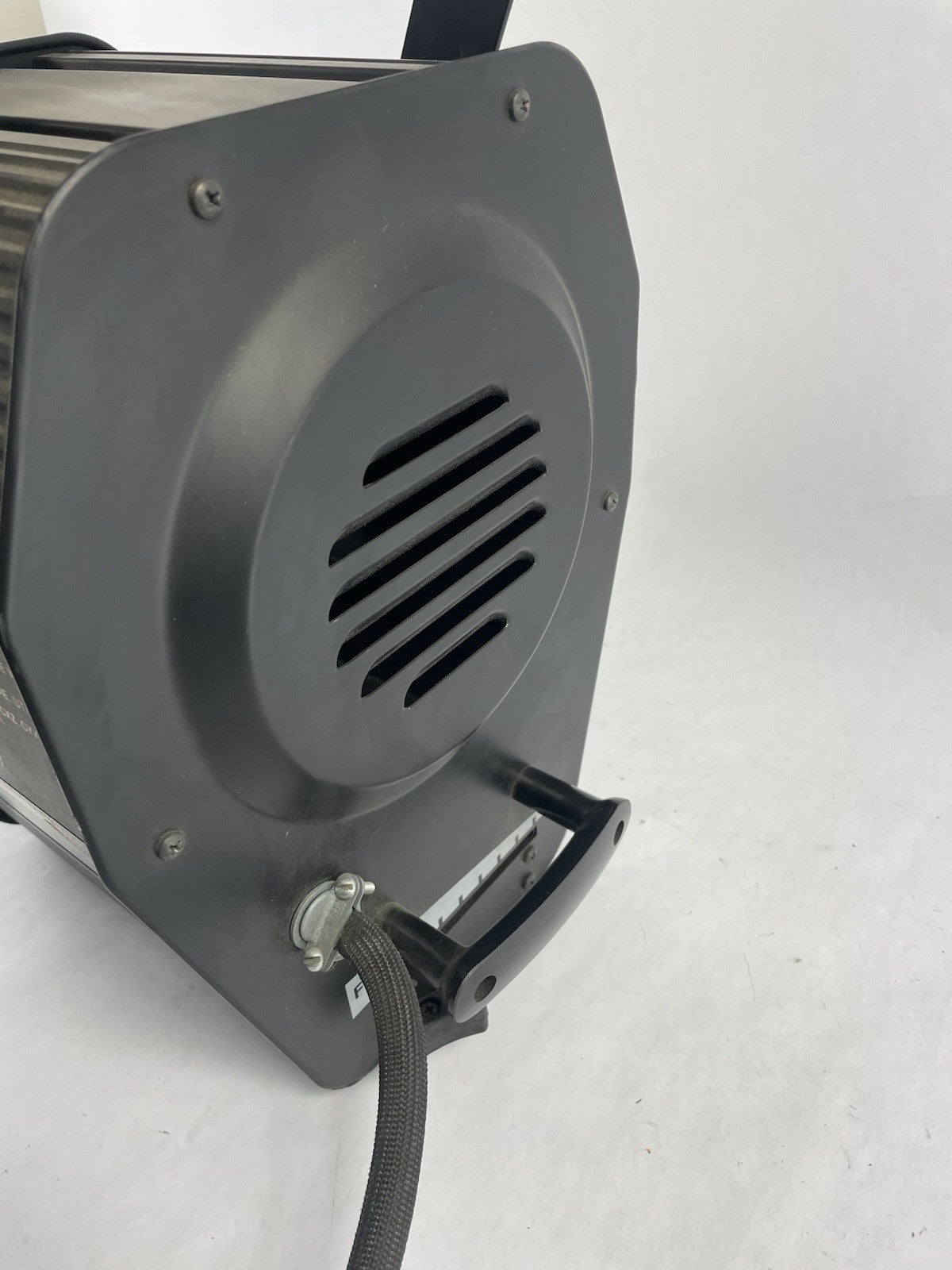 Fresnel Strand Fresnelite 8" 2kw SpotLight C-Clamp & Twist Lock Plug w Barndoors