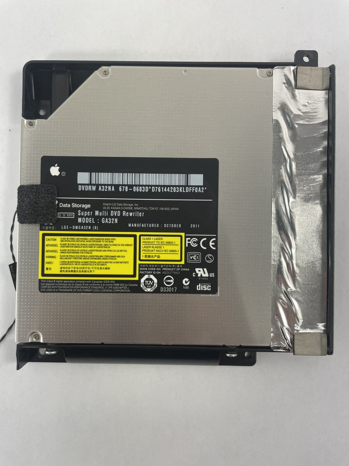 Apple iMAC 21.5" A1311 DVD-RW Burner Drive SATA GA32N 678-0603E 593-1376