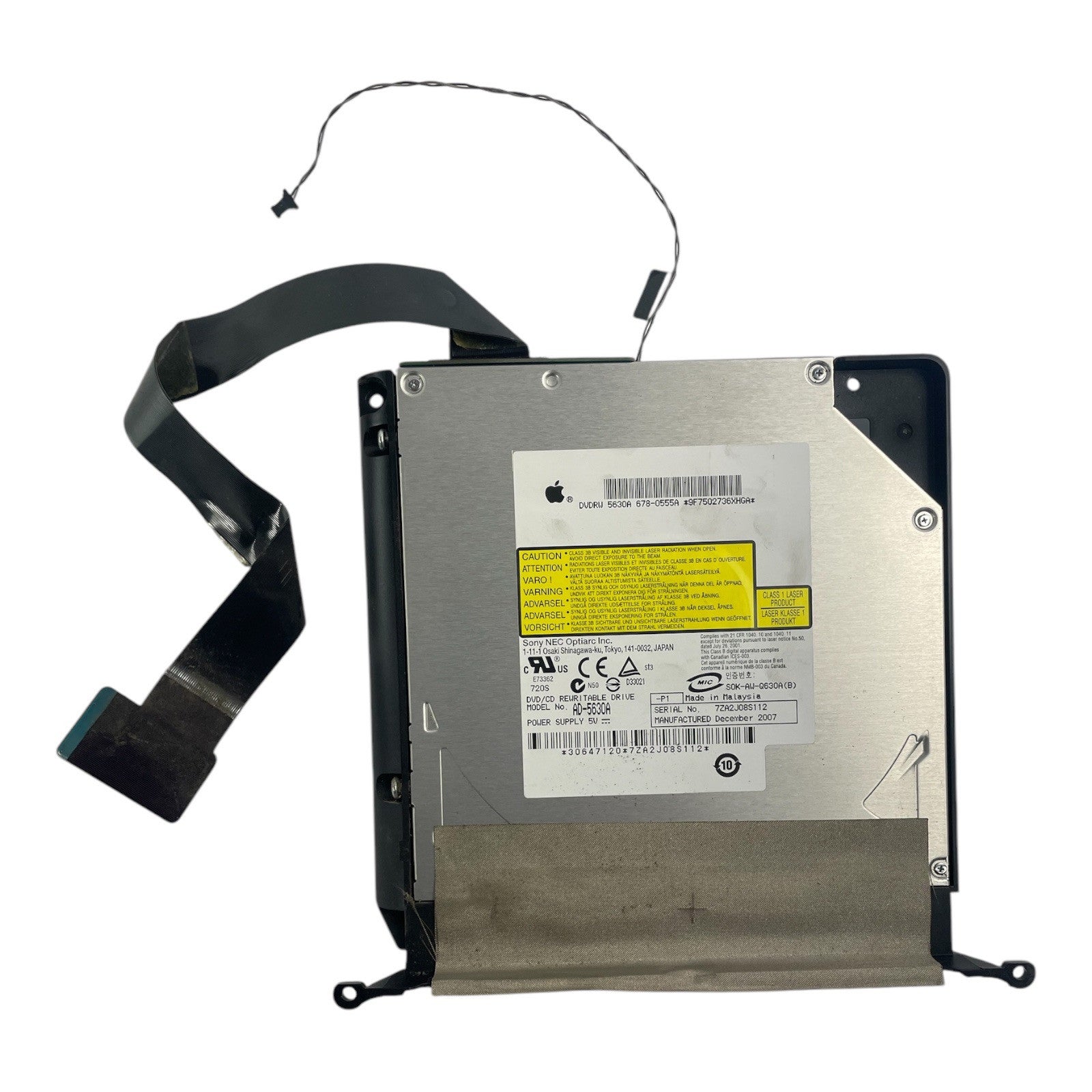 Apple iMac Super Drive CD-DVD RW IDE Sony AD-5630A AD5630A 678-0555B L70