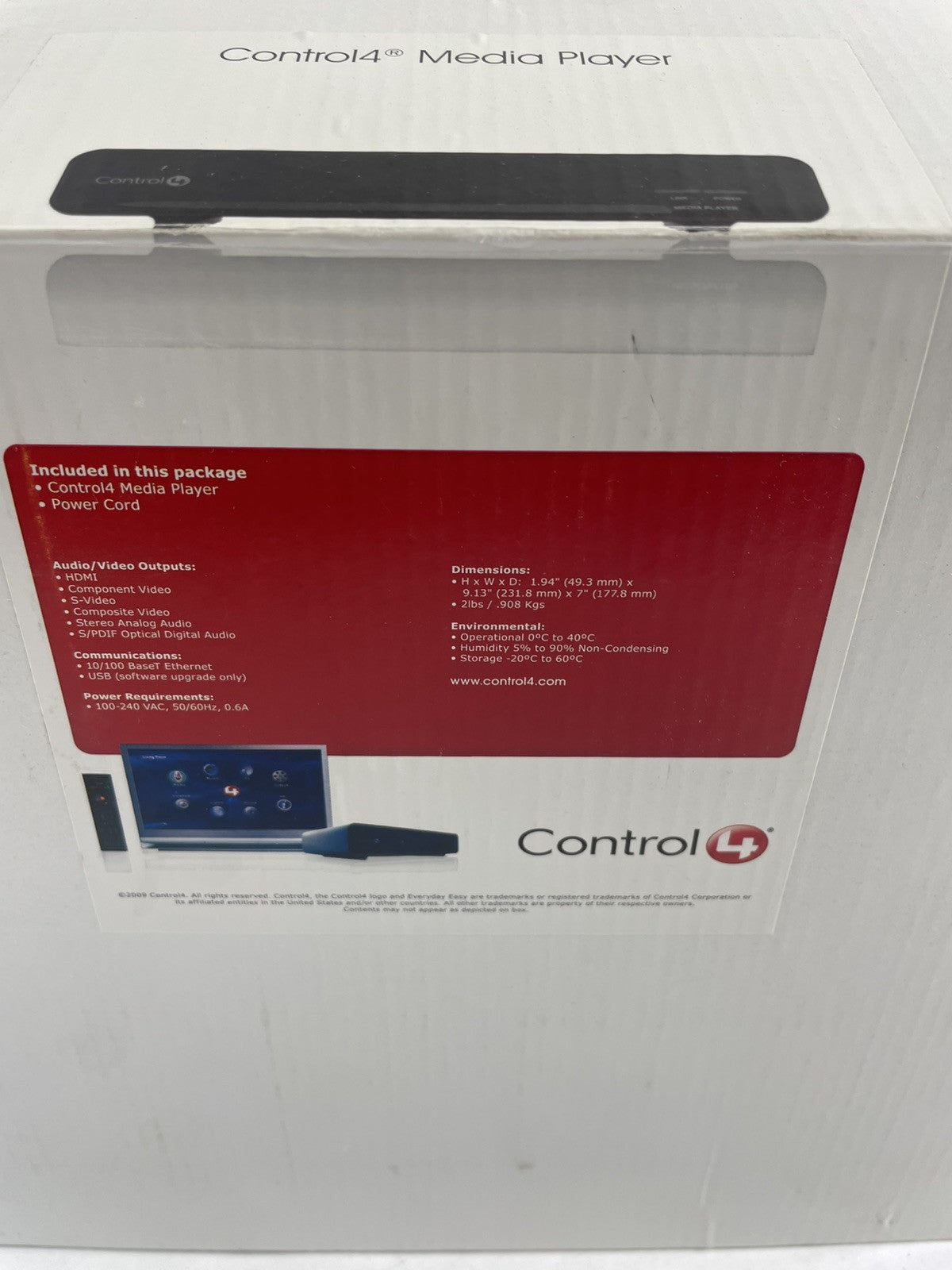 Control4 C4-MP1-E Media Player LNIB o463