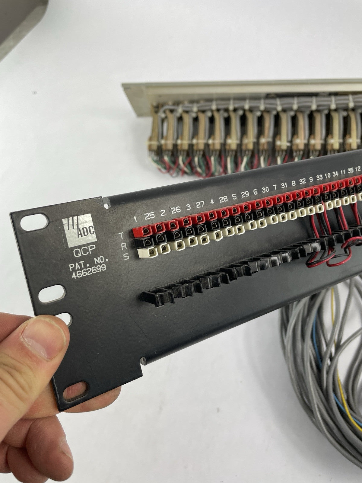 Trompeter 40 patchbay connected to ADC UP-3MKII PPC RACKMOUNT Patchy PB9