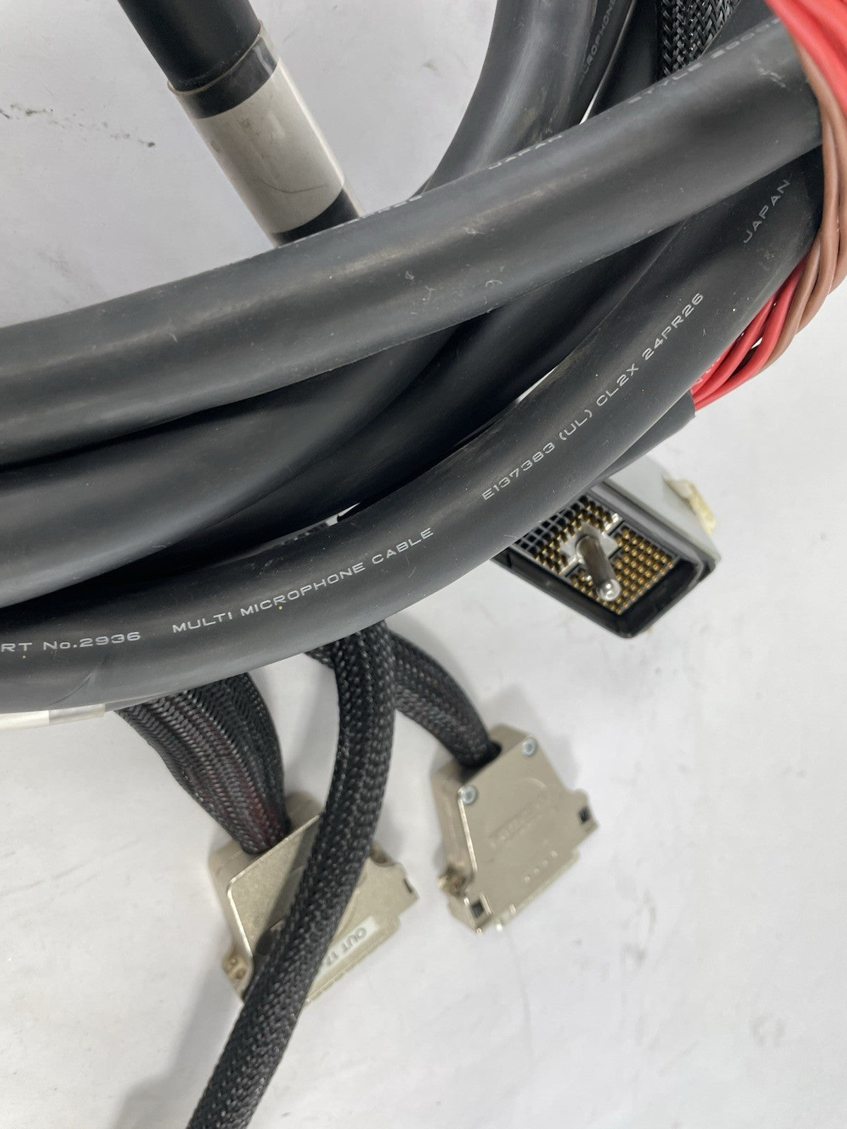 Mogami 2936 24 Channel Snake Three D-sub 25 to ELCO EDAC 90 connector 72 pins