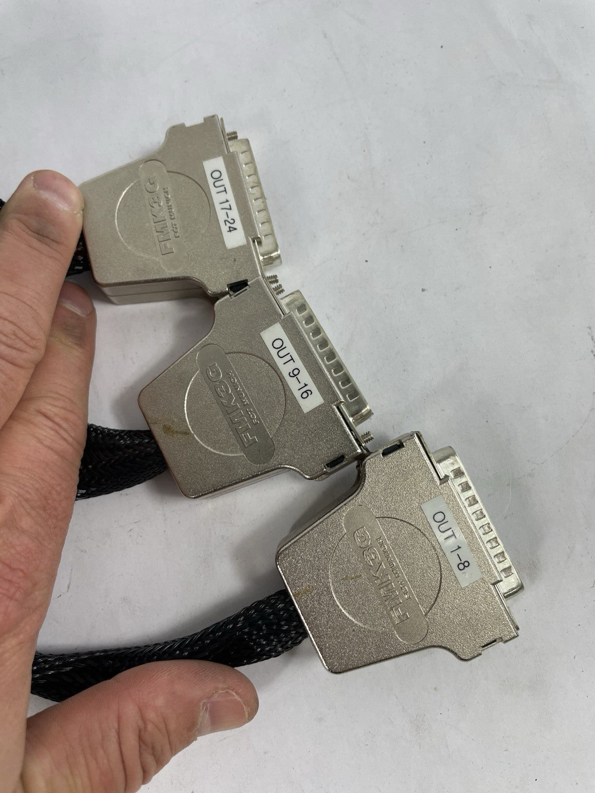 Mogami 2936 24 Channel Snake Three D-sub 25 to ELCO EDAC 90 connector 72 pins