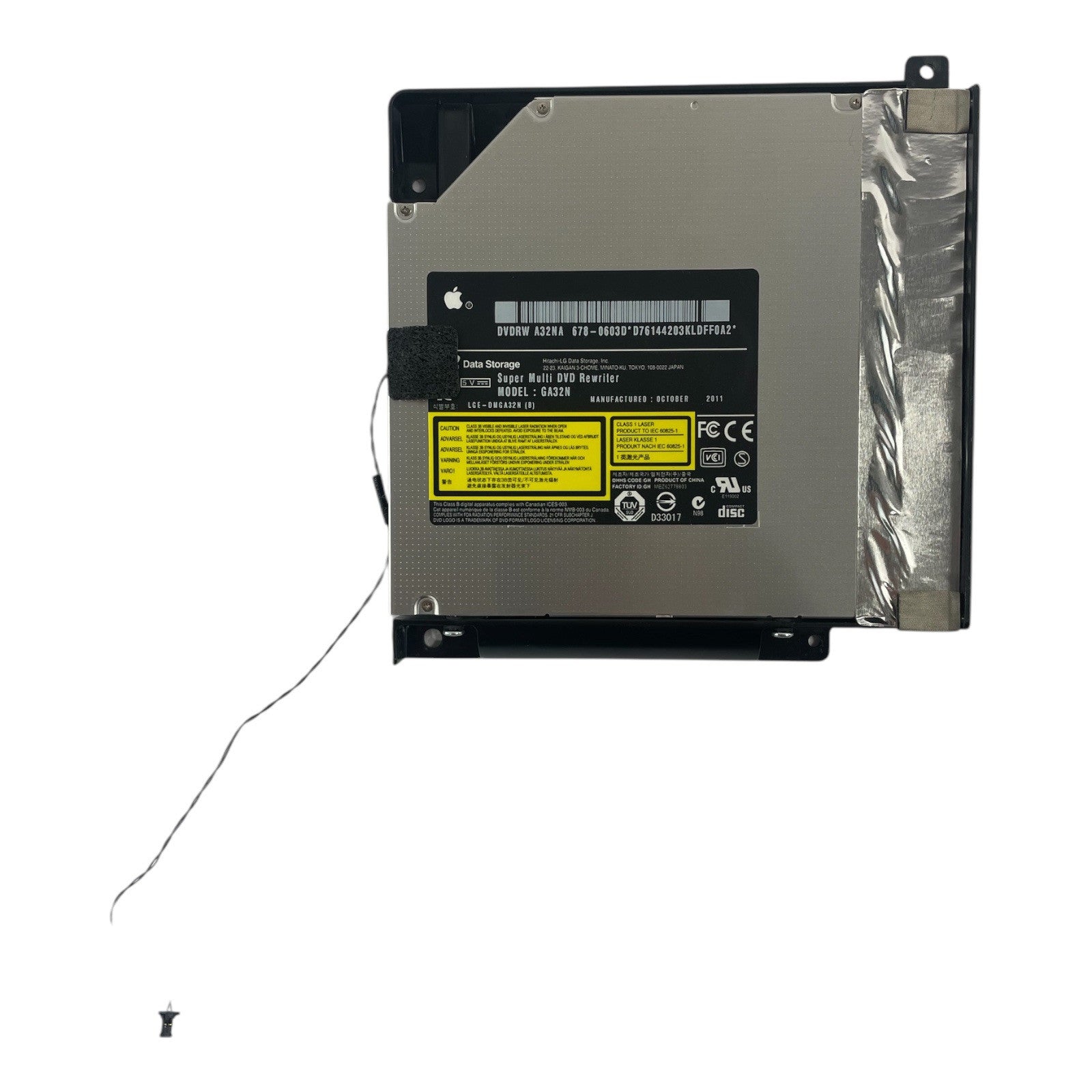 Apple iMAC 21.5" A1311 DVD-RW Burner Drive SATA GA32N 678-0603E 593-1376