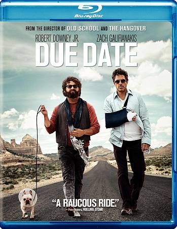 Due Date ( Blu-Ray ) Robert Downey Jr. Zach Galifanakis NEW Sealed LOOK