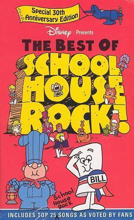 Disney Presents " The Best of Schoolhouse Rock" (VHS, 2002) Anniversary Edition