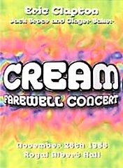 Cream - Farewell Concert (DVD, 1999) Eric Clapton 48 Min. 1968 Look