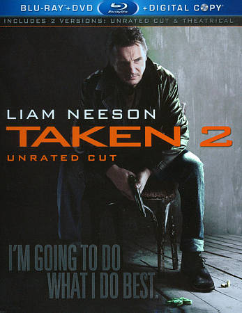 TAKEN 2 BLU-RAY+DVD+DIGITAL COPY+ULTRAVIOLET! UNRATED FSTSHP