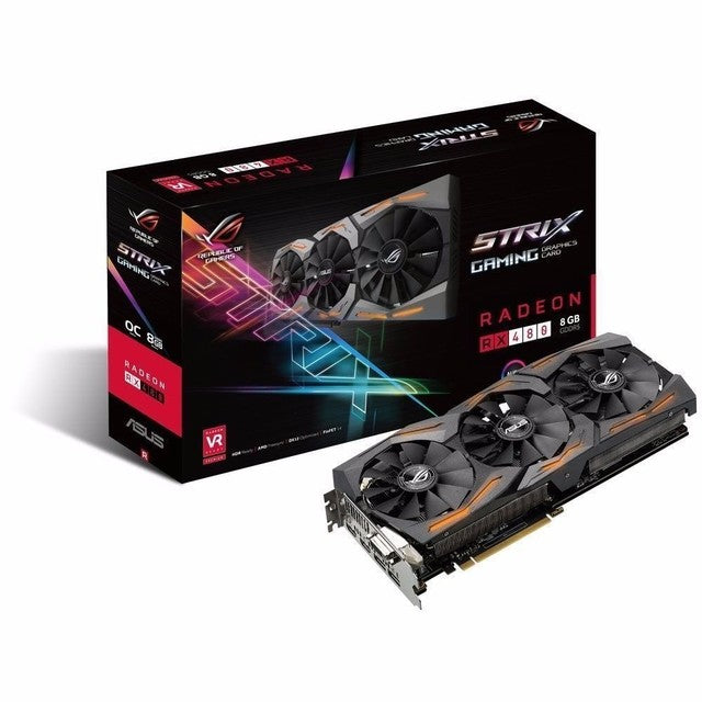 ASUS ROG Strix Radeon Rx 480 8GB DP 1.4 HDMI 2.0 Polaris Vr Ready Graphic card