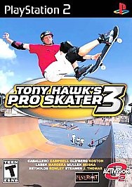 Tony Hawk's Pro Skater 3 (Sony PlayStation 2, 2002) includes Manual as Pictured