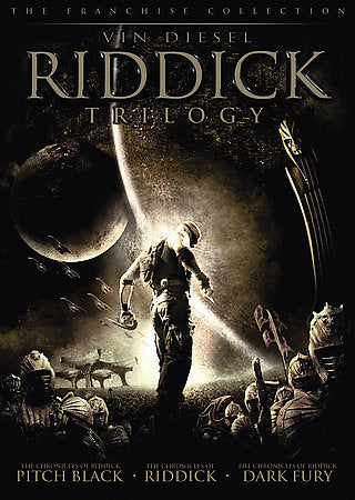 Riddick Trilogy (DVD, 2006) Pitch Black, Riddick, Dark Fury * Mint Discs