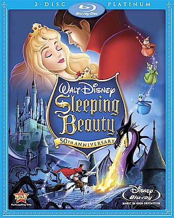 Sleeping Beauty (Blu-ray, 2-Disc Set, Platinum Edition) + Disney Tangled Blu-Ray
