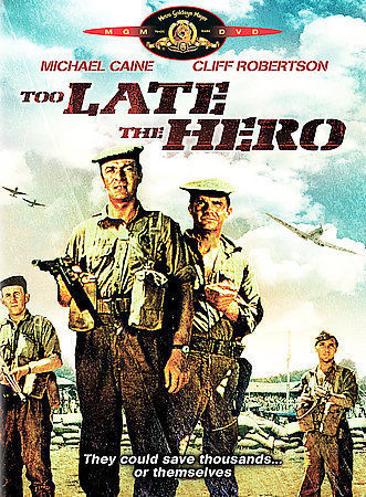 Too Late the Hero (DVD, 1970) NEW Michael Caine Cliff Robertson - MINT DISC