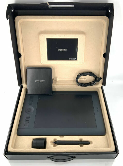 OEM Wacom PTH-651 Intuos Touch Tablet Medium Sized - Black - No Pen, Power Cord