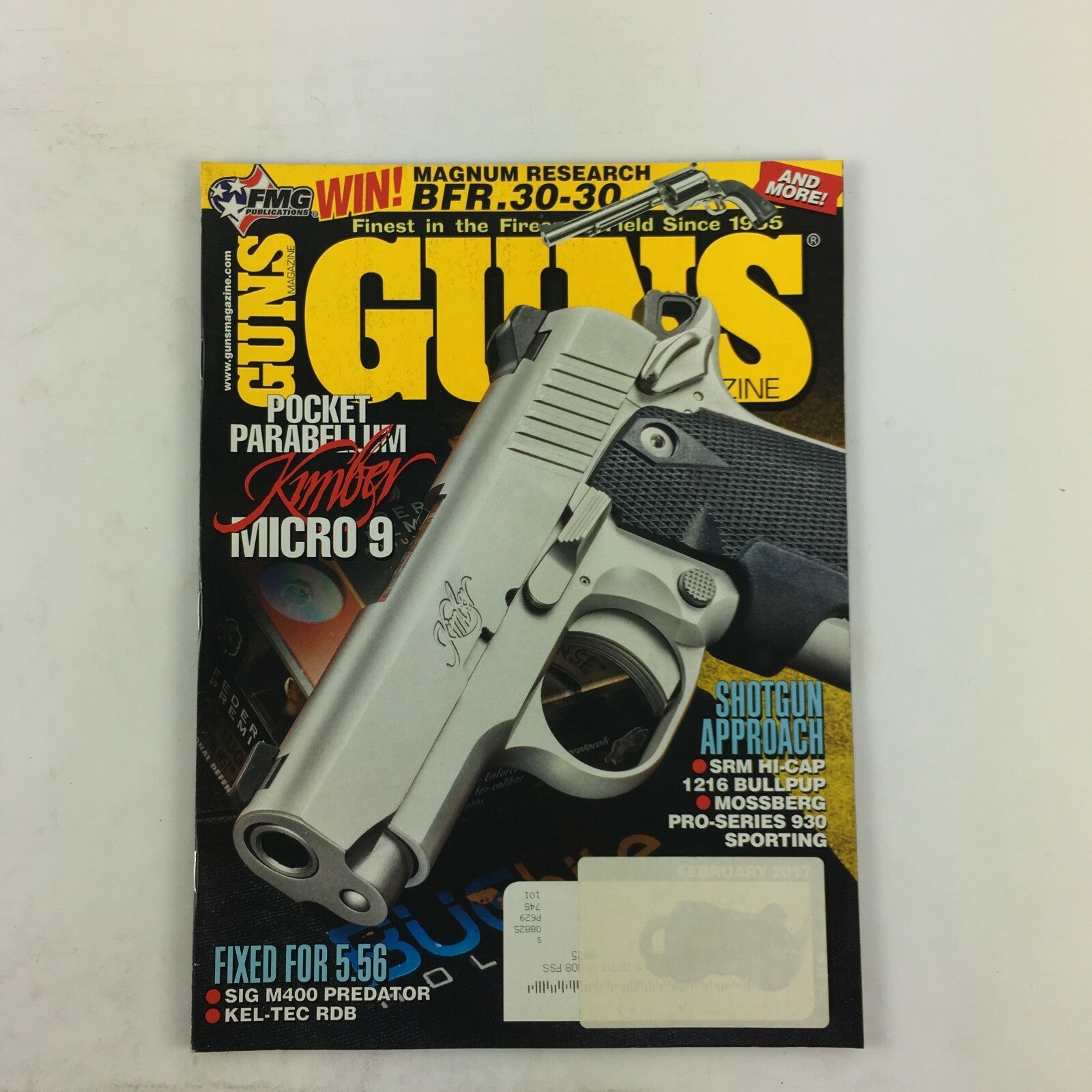 February 2017 Guns Magazine Pocket Parabellum Kimber Micro 9 SIG M400 Predator