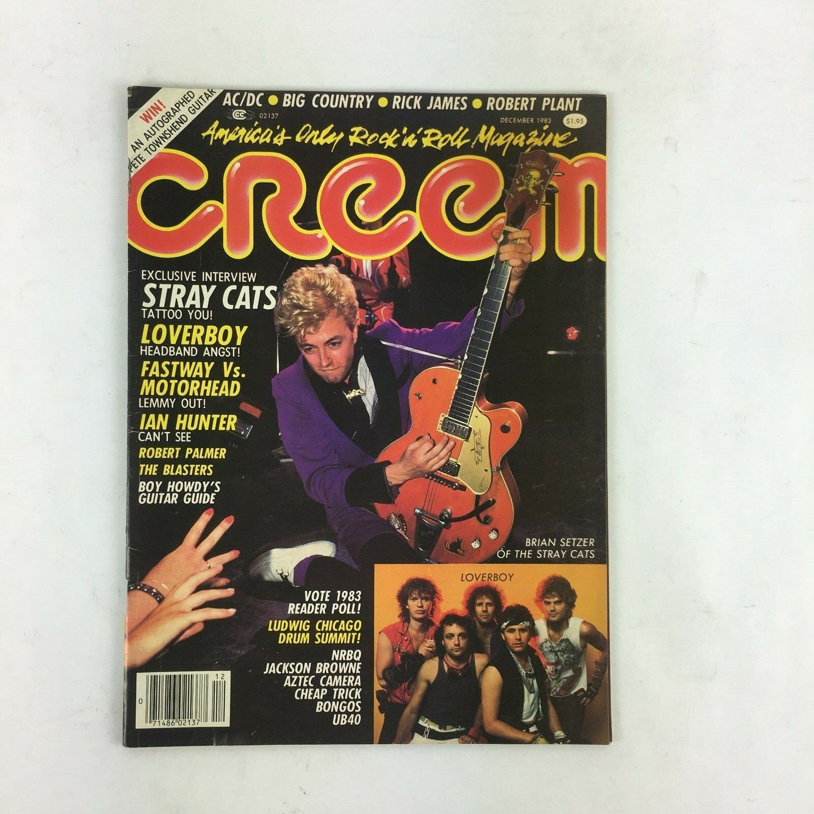 December 1983 Creem Music Magazine Exclusive Interview STRAY CATS Tattoo You!