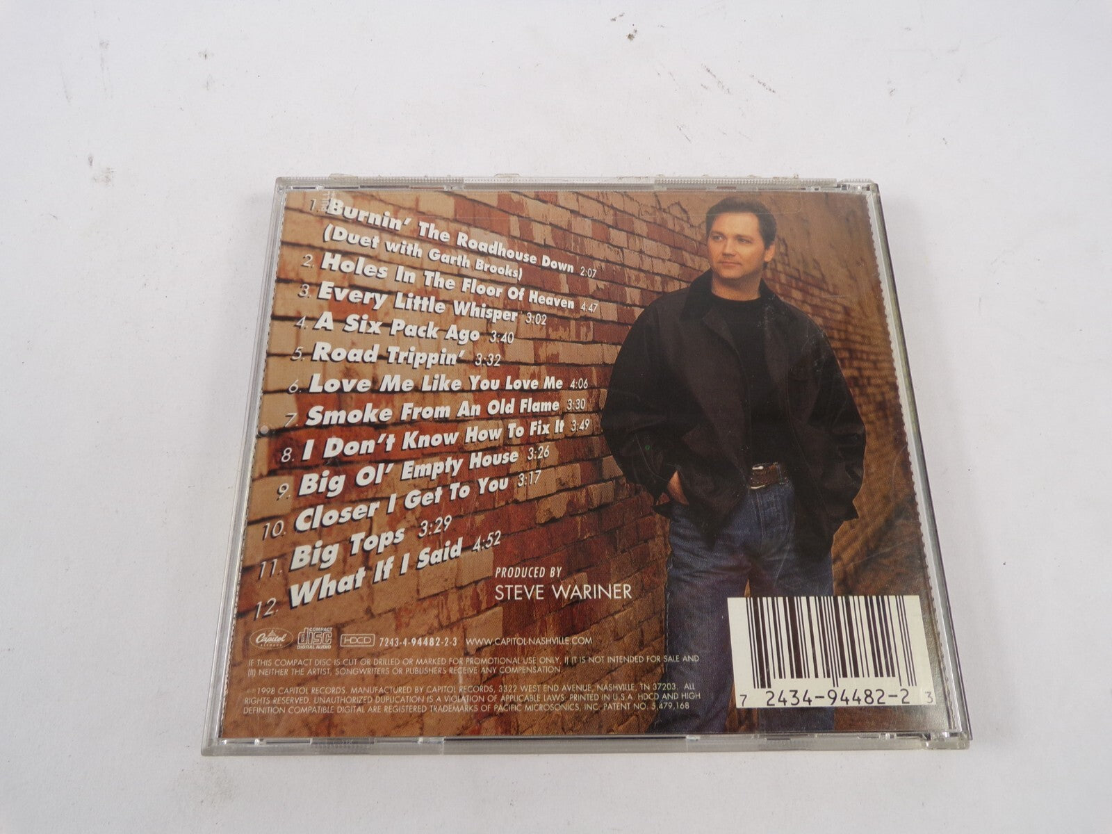 Steve Wariner Burnin'The Roadhouse Down Every Little Whisper Big Tops CD#39