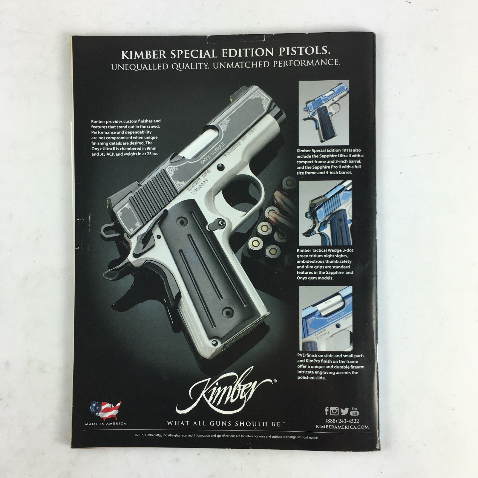 August 2015 Guns & Ammo Magazine Go North! Hunt Alaska & Canada Weatherby Mark