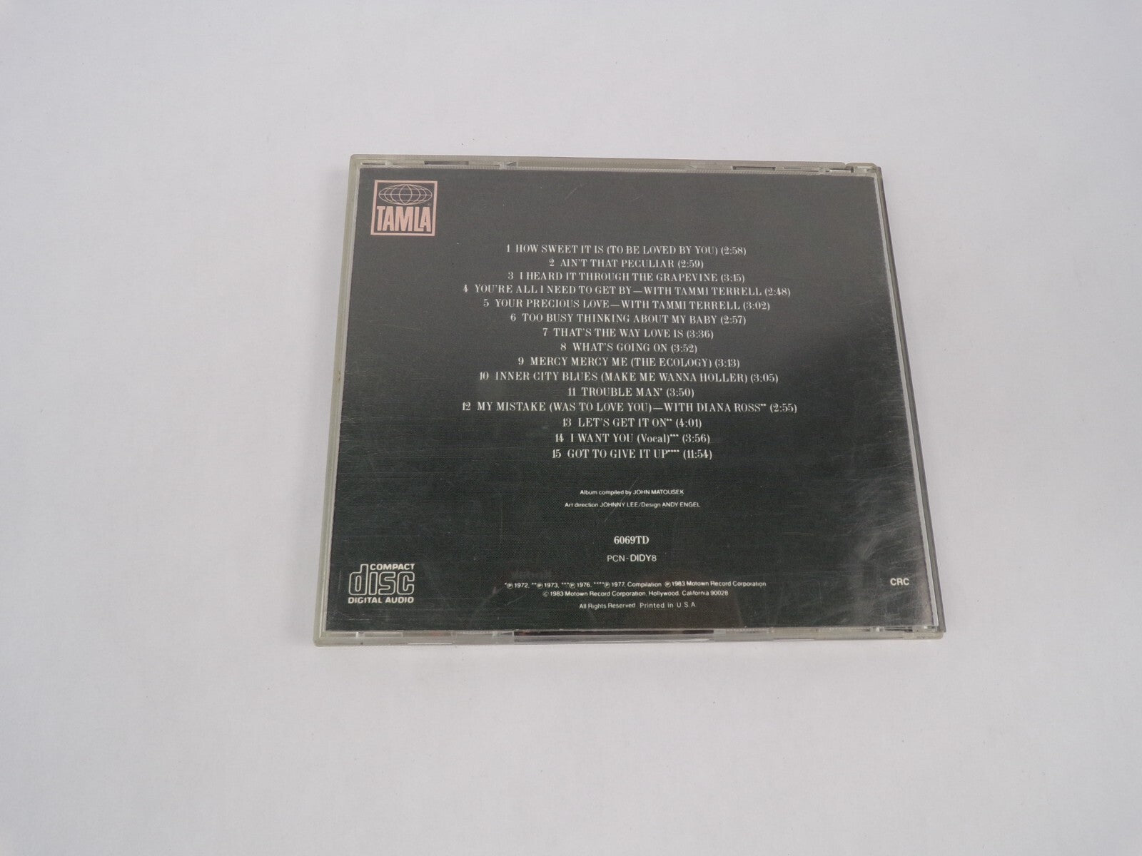 Marvin Gaye Aint That Peculiar Too Busy Thinking About My Baby Lets Get It CD#63