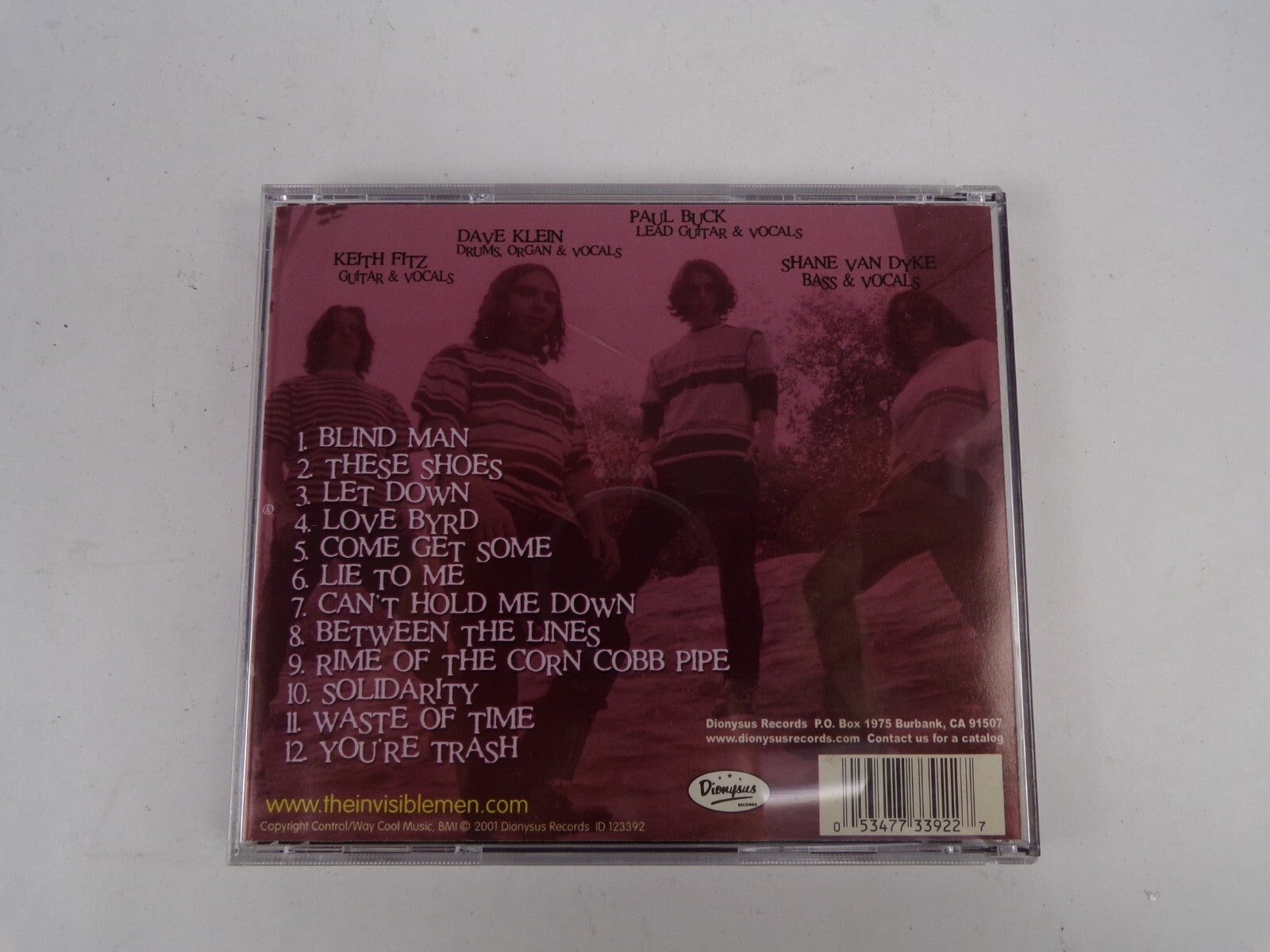 The Legendary Invisible Men Blind Man Let Down Lie To Me Solidarity CD#40