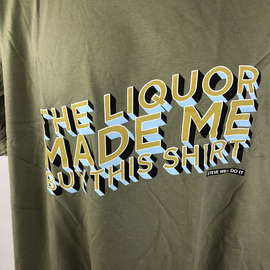 Full Send By Nelk Boys " The Liquor Made Me Buy This Shirt " Steve Mens Size XL