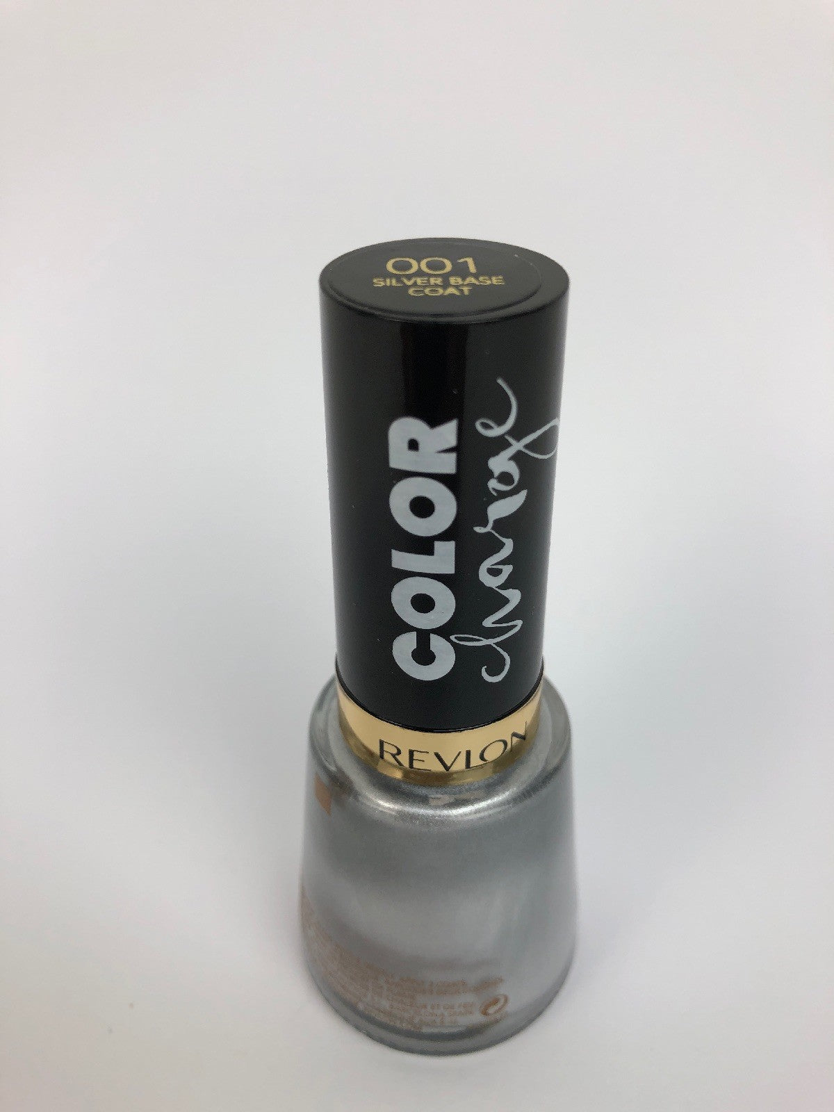 Lot of 2 x Revlon Nail Enamel Polish .5 Fl Oz Silver Base Coat #001