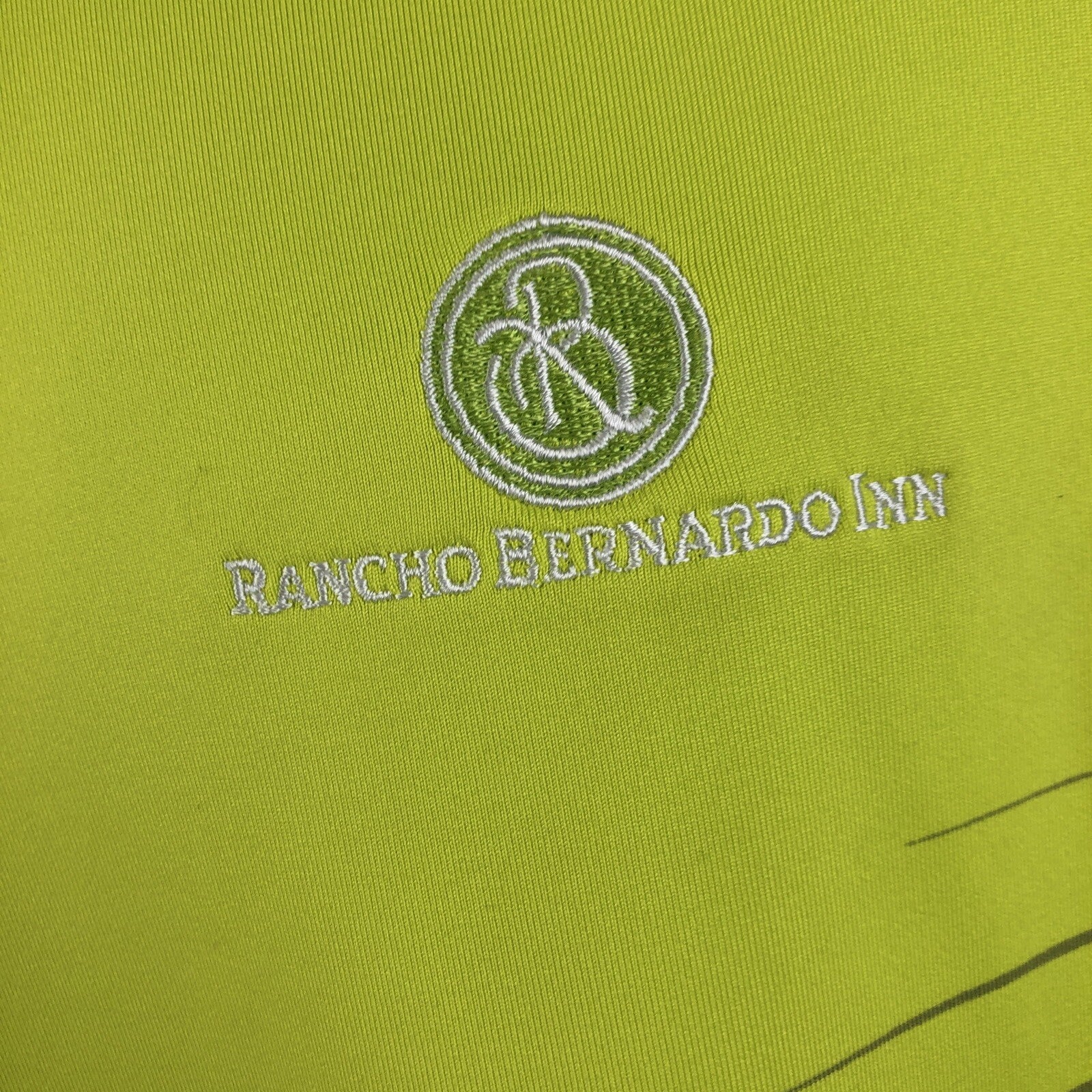 NIKE Dri Fit Men’s Golf Polo XL Rancho Bernardo Inn San Diego Green LOOK VGC