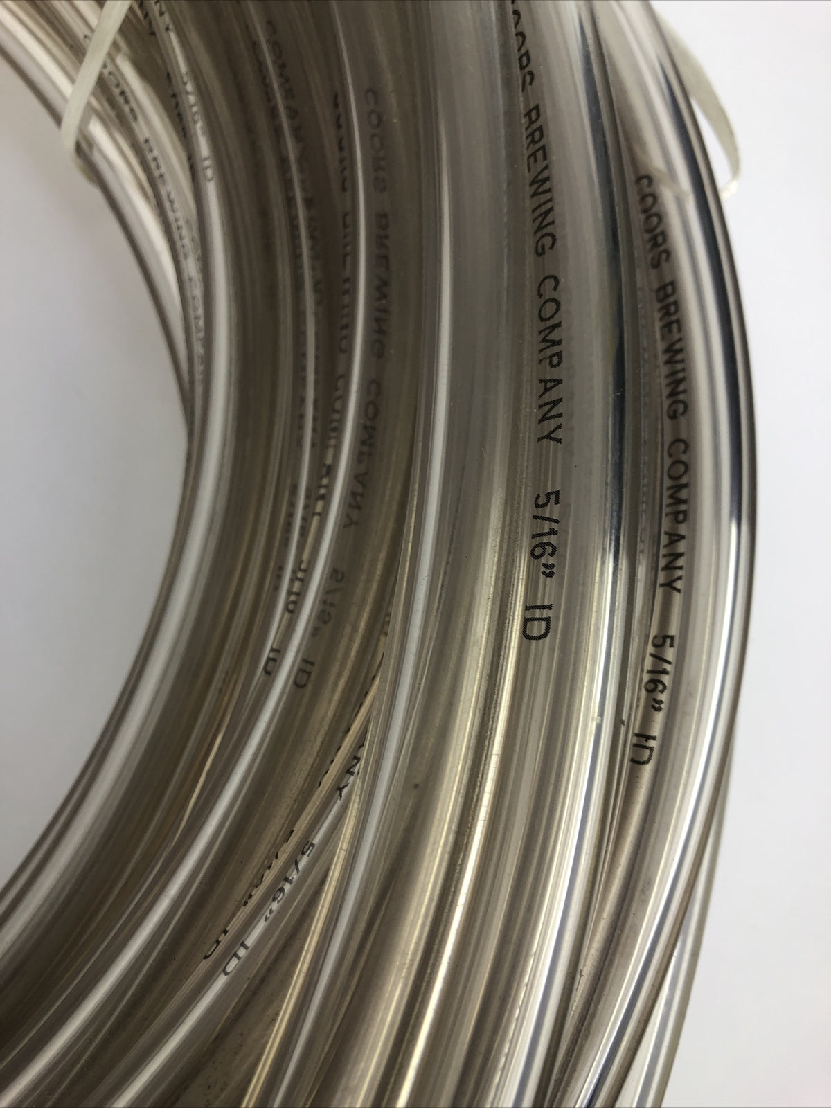 100’ of 5/16" I.D. Coors Brewing Company Vinyl Tubing, High Quality Tubing NOS