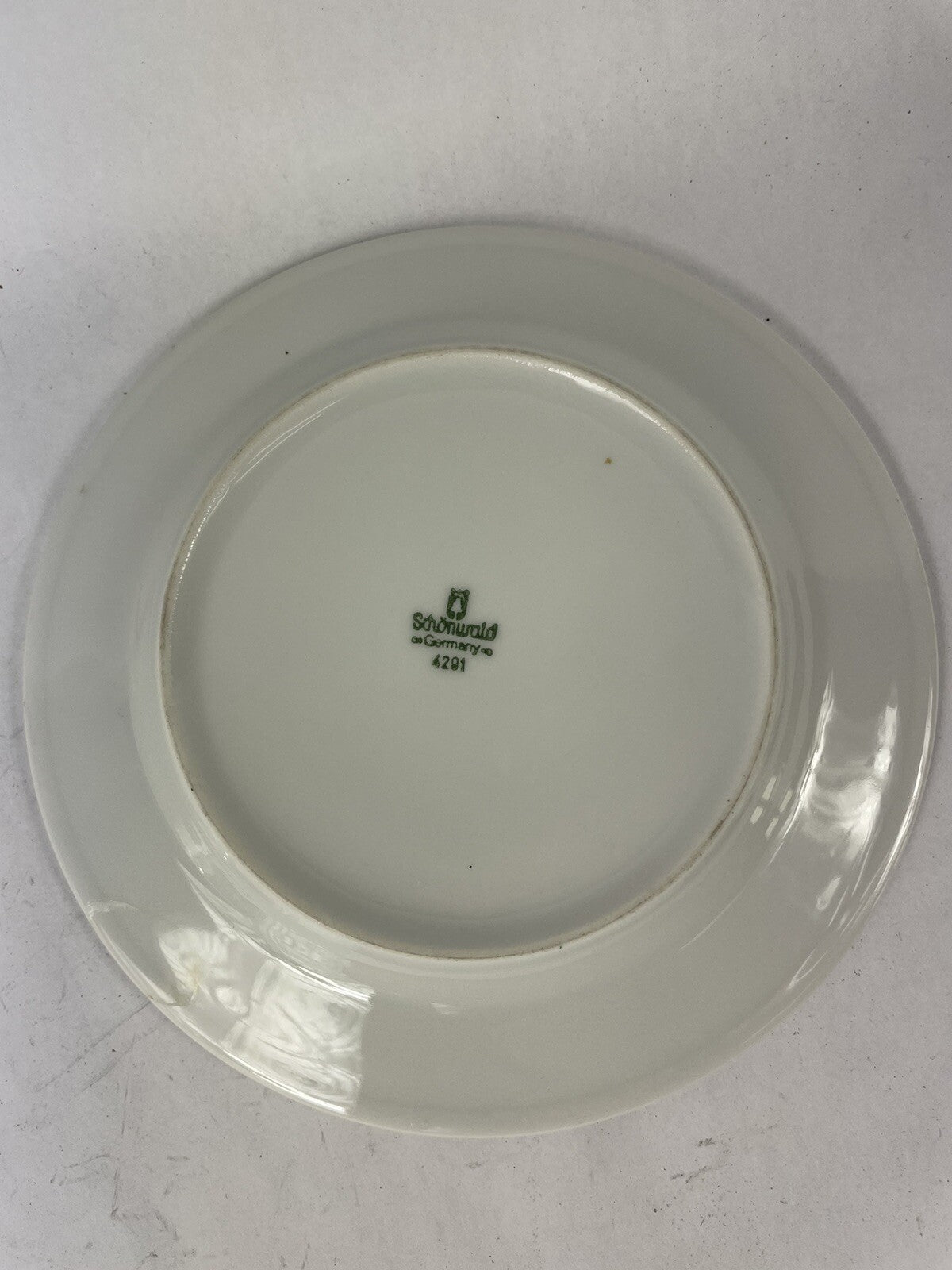 Lot of 2: Vintage Schonwald Germany White Serving Plates 4291  9291