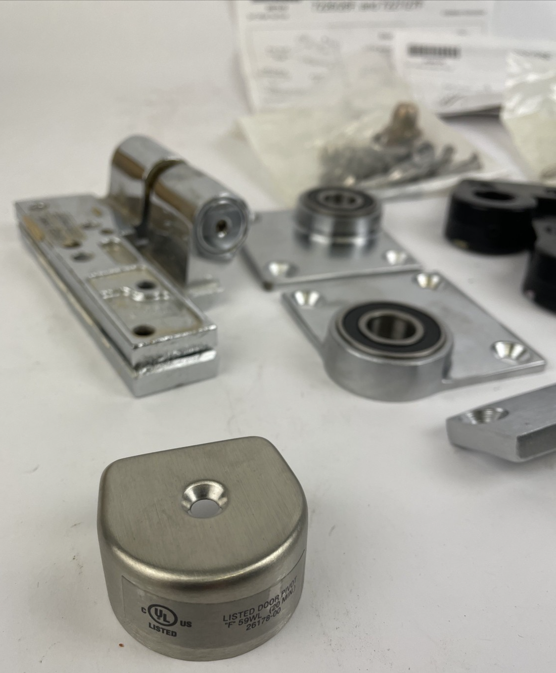 Lot of IVES PIVOT SET 7226 US26D Heavy Duty Hinge Parts - LOOK