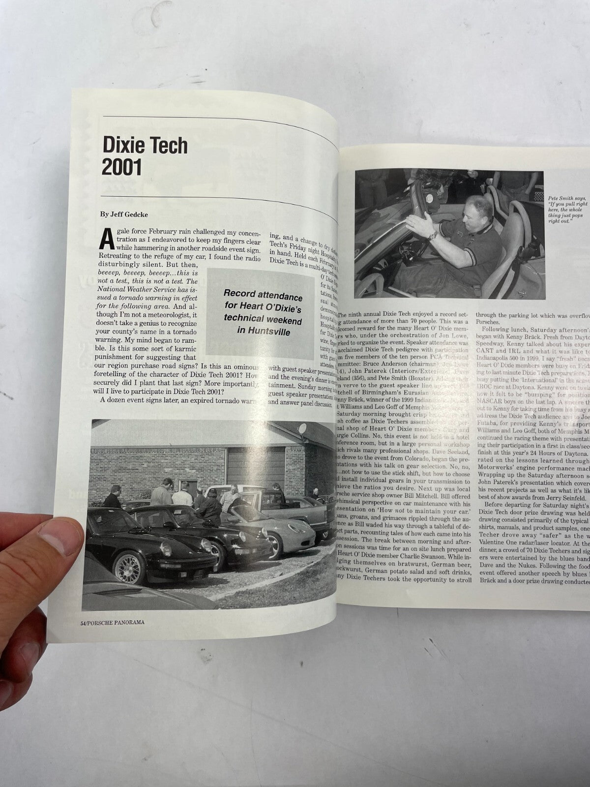 July 2001 Porsche Panorama Magazine Record attendance for Heart O Dixie's