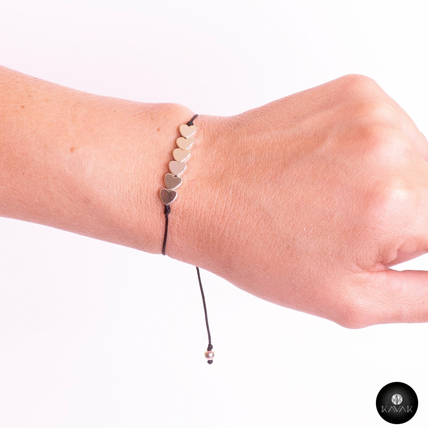 Kavak Handmade Women's Bracelet Copper Hearts  Plain Heart Soul